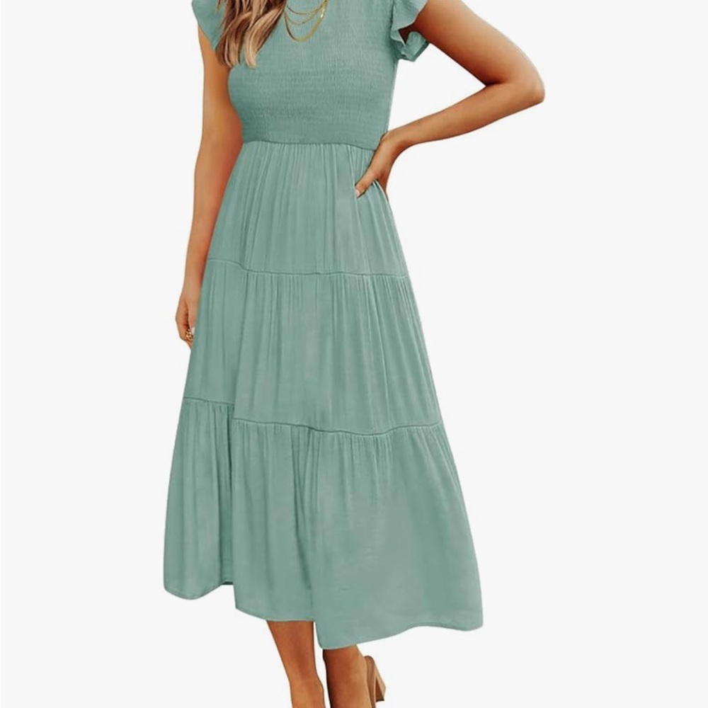 Elegant Green Maxi Dress